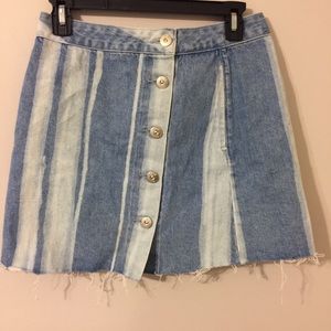 3x1 Button Down Jean Skirt